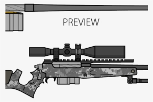 Drawn Sniper Design - Draw A Sniper Rifle