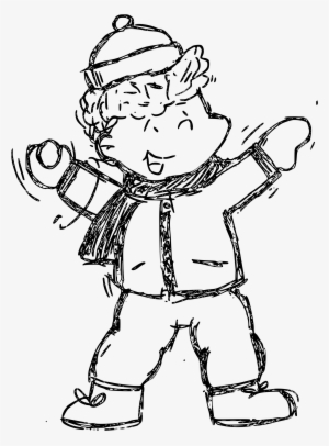 This Free Icons Png Design Of Sketch Cartoon Snow Kid