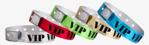 Wristco Holographic Silver Vip Plastic Wristbands -