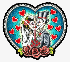 Day Of The Dead Clipart Bride Groom - Day Of The Dead Love