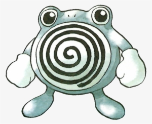 White Blemishes, Almost Like A Traditional Watercolor - Poliwhirl Ken Sugimori
