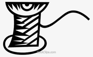 Spool Of Thread Royalty Free Vector Clip Art Illustration - Carretel De Linha Png