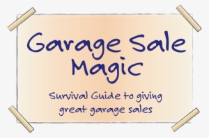 Gsm Label - Garage Sale Magic: Survival Guide To Giving Great Garage