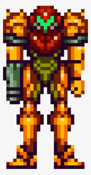 Super Metroid, Samus Aran, Varia Suit 1 More - Samus Super Metroid Pixel