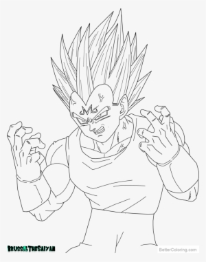 Download This Coloring Page - Majin Vegeta Coloring Pages