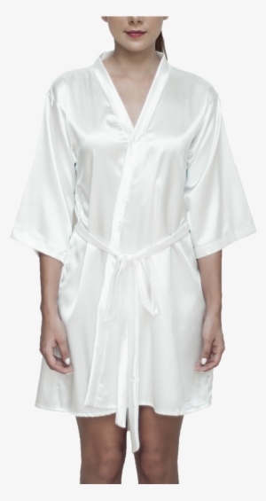 Plain Satin Robe - Satin Robe Png Transparent