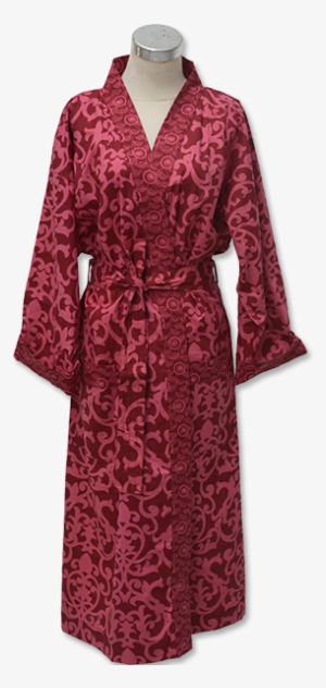 Florence Marsala Kimono Robe - Nightgown