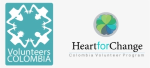 Volunteers Colombia And Heart For Change - Heart For Change Logo Png