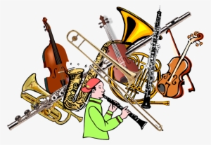 Orchestra Clipart Marching Band Instrument - Instrumental Music Clip Art