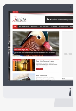 Jarida Theme Jarida Is A Clean Responsive Wordpress - Jarida Theme Wordpress Free