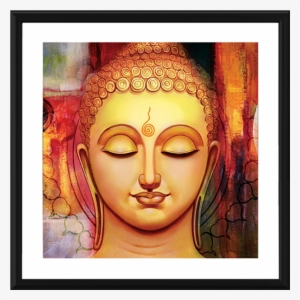 Abstract Art Photo Frame - Gautama Buddha Only Face