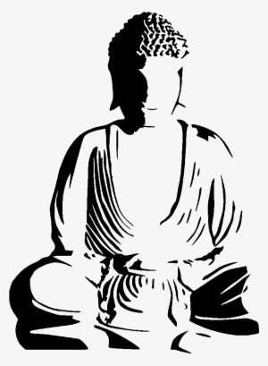 Buddhist Drawing Stencil - Buddha Drawing Png
