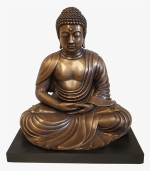 Japanese Kyoto Buddha Statue - Buddha Statue In Bronze And Sitting Posture Écor