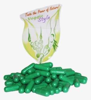 Veggie Style Vegan Supplement Moringa Capsules - Green Capsules Png