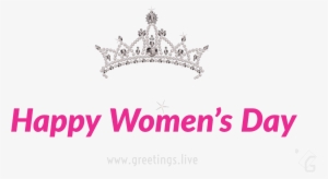 Happy Women's Day - Prinzessin Tiara Thank-you Card (aqua) Karte