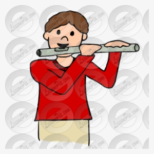 Flutist Picture For Classroom - Picture Dictionary