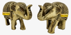 New Premium Handicraft Brass Elephant 3 X 2 Inches - Inch