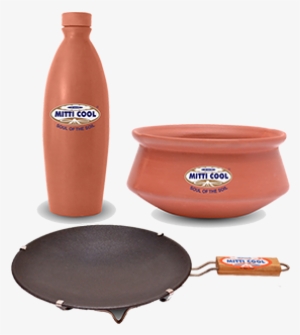 Nonstick Tawa With Handle - Water Bottle
