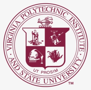 Virginia Tech Seal Maroon - Virginia Polytechnic Institute And State University