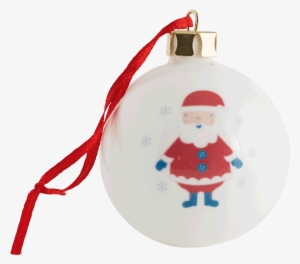 Personalised Tree Bauble, Father Christmas - Christmas Day