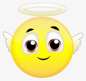 Free Angel Emoji - Angel Emoji Black Background