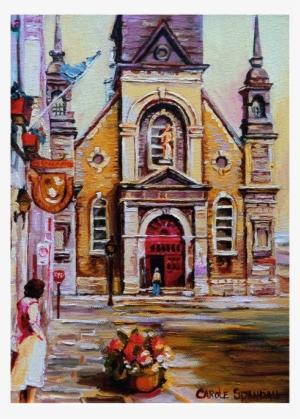 Church Bonsecours In Montreal - Carol Spandau Paintings