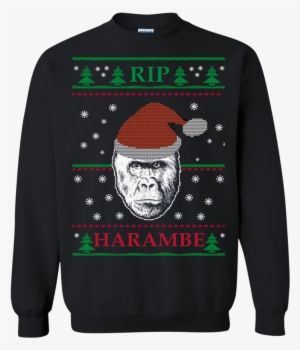 Harambe Rip Christmas Sweater, T Shirt - Christmas Jumper