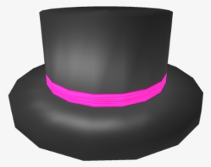 Neon Pink Banded Top Hat - Hat