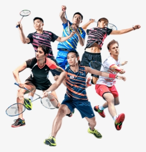 Victor Athlete - Badminton Players Png