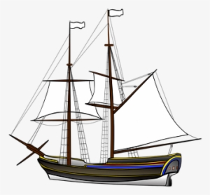 Ship, Sailor, Wood, Masts, Sail, Pirates - Kapal Layar Png