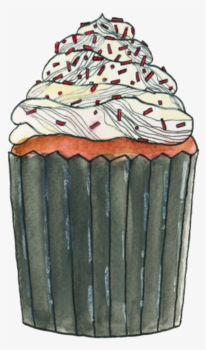 Strawberry Ice Cream Red Velvet Cupcake - Red Velvet Cake