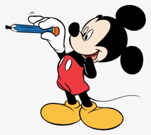 Free Writing Clipart Pictures - Mickey Mouse Writing