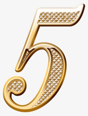 Gold Numbers Png