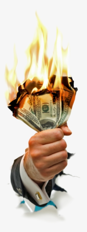 Burning Money In Hand - Money Morons: And How To Not Become One