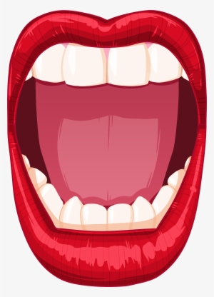 Open Mouth Png Banner Black And White Library - Cartoon Mouth Open Clip Art
