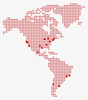 America Dots Red - Power Plug For Different Countries