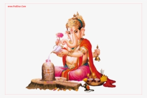 Ganesh Doing Pooja On Shiv Ling - Stories Of Lord Siva (pictorial)