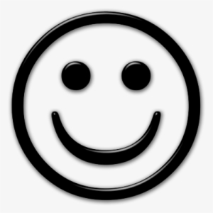 Smiley Face Black And White Png - Transparent Black Smiley Face