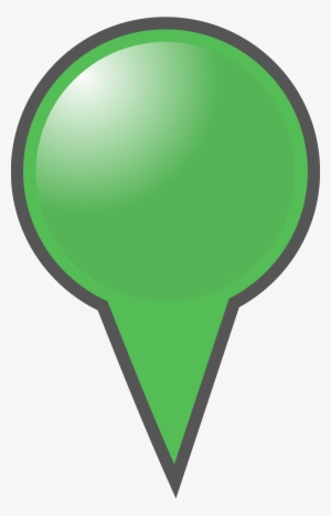 Green Pushpin Png - Map Marker Green Png