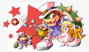 Graphic Royalty Free Download Just Married By Blargen - Super Mario Odyssey Bowser And Peach