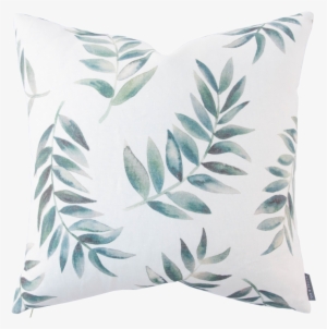 I Love The Watercolor Inspired Botanical Leaves On - Cushion