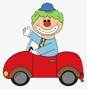Clown In A Clown Car Clip Art - Clown In A Car Clipart
