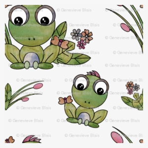 Frog Watercolor Pattern - Watercolor Painting