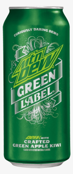 Mountain Dew Green Label - Mountain Dew Green Label Soda, Green Apple Kiwi - 16