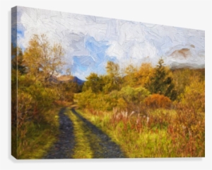 Autumn Scenic Oil Painting Along Chiniak Highway - Autumn Scenic Oil Painting