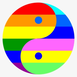 Rainbow Yin And Yang Complementary Colors Computer - Yin Yang Color Wheel