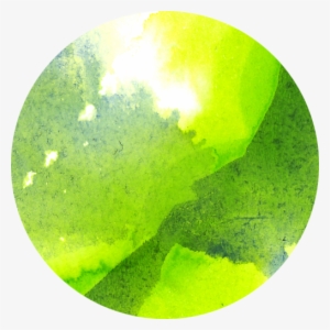 Ecoline Grass Green And Fir Green - Watercolor Semi Circle Transparent Png