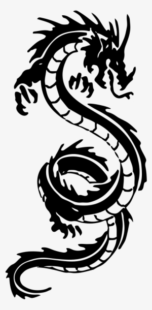 Tribal Dragon - Dragon Tattoo Png