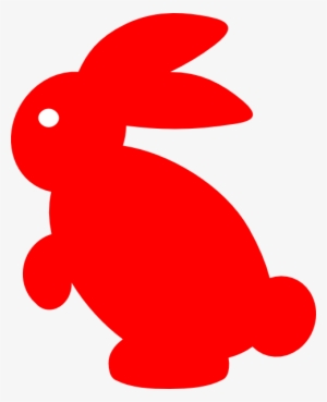 Red - Red Rabbit Clipart
