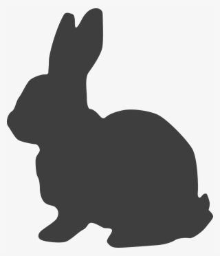 Clipart Bunny Silhouette - Gray Bunny Clip Art